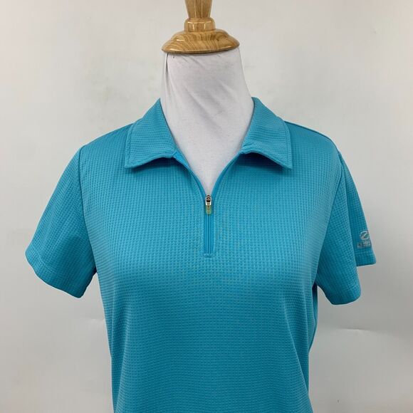 The North Face Flight Series Polo Shirt Womens S Small Blue Short Sleeve 1/4 Zip - Picture 4 of 14